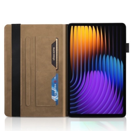 Чехол-книжка Tree Life Series Embossed Leather для Xiaomi Pad 7 / 7 Pro - коричневый