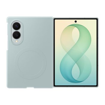Оригинальный силиконовый чехол Samsung Silicone Magnet с MagSafe на Samsung Galaxy Fold 8 — зелёный