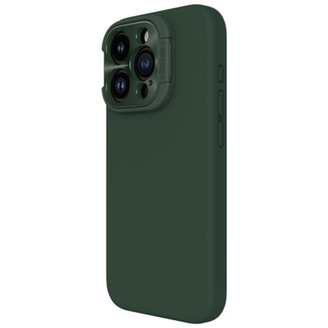 Противоударный чехол NILLKIN Lens Wing Magsafe Magnetic для iPhone 15 Pro Max - зеленый