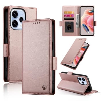 Чехол-книжка Side Buckle Magnetic Frosted Leather на OPPO Reno15 5G / Reno 15c 5G — розовое золото