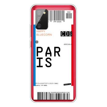 Противоударный чехол Boarding Pass Series на Samsung Galaxy A02s - Paris