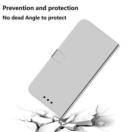 Чехол-книжка Lmitated Mirror для Samsung Galaxy M53 5G - серебристый