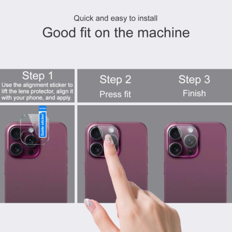 Защитное стекло на камеру imak High Definition на iPhone 17 Pro Max - прозрачное