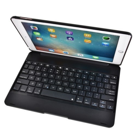 Алюминиевый Черный Чехол - клавиатура Bluetooth для iPad Pro 9.7