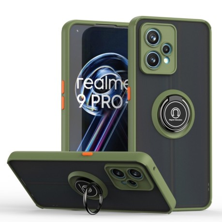 Противоударный чехол Q Shadow 1 Series для Realme 9 Pro - зеленый