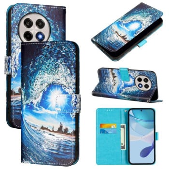 Чохол-книжка Colored Drawing Pattern Plain Weave Leather для OnePlus 13R / Ace 5 / 5 Pro - кольоровий