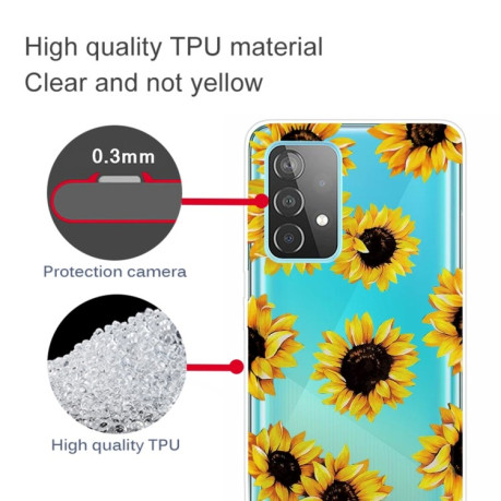 Ударозащитный чехол Painted для Samsung Galaxy A32 4G - Yellow Chrysanthemum