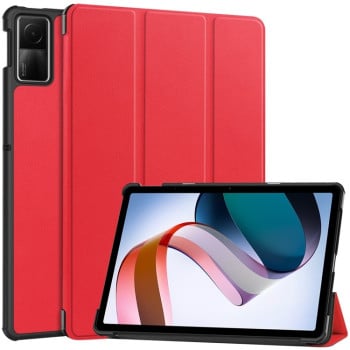 Чехол-книжка Solid Color Custer для Xiaomi Redmi Pad SE - красный