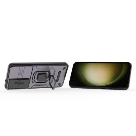 Протиударний чохол Sliding Camshield для Samsung Galaxy S25+ 5G - фіолетовий