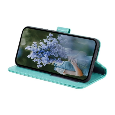 Чехол-книжка Totem Flower для Xiaomi 15 Pro - зеленый