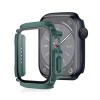 Протиударна накладка із захисним склом Armor Waterproof для Apple Watch Series 8/7 41mm - темно-зелений