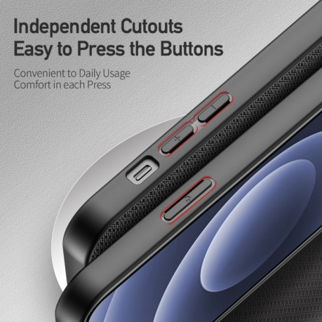 Противоударный чехол DUX DUCIS Fino Series на iPhone 13 mini - синий