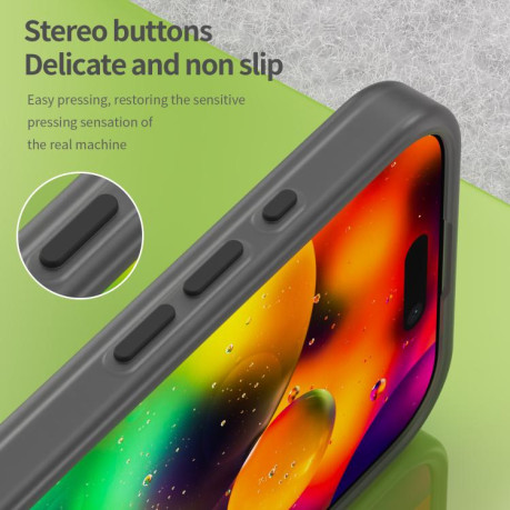 Протиударний чохол MagSafe Frosted Translucent TPU+PC для iPhone 17 - чорний