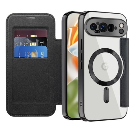 Чохол-книжка Shield MagSafe RFID Anti-theft Leather для Google Pixel 9 Pro XL - чорний