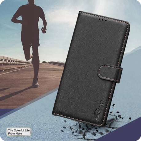 Чохол-книжка RFID Anti-theft Leather для Samsung Galaxy S25 Ultra 5G - чорний