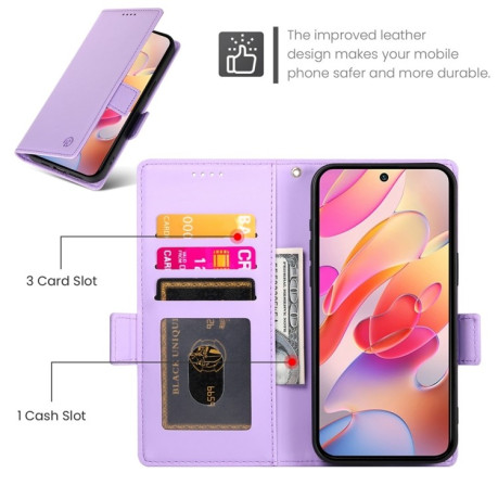 Чохол-книжка Side Buckle Magnetic Frosted Leather  для Samsung Galaxy A26 5G - фіолетовий