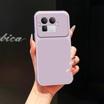 Протиударний чохол Lambskin Series Skin Feel Shockproof з м'яким покриттям на Realme GT 8 Pro Global — фіолетовий