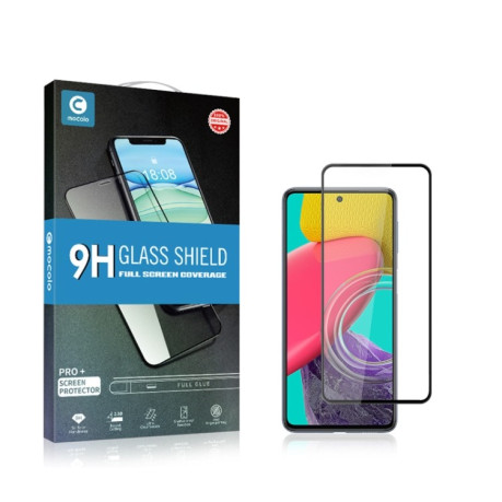 Защитное стекло mocolo 9H Full Glue для Samsung Galaxy M53 - черное