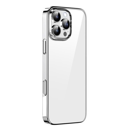 Противоударный чехол Mutural Jiantou Series для iPhone 16 Pro Max - серебристый