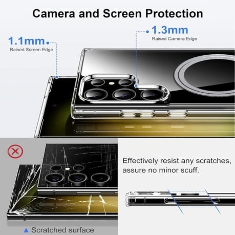 Ультратонкий чехол Transparent Frosted MagSafe для Samsung Galaxy S25 Ultra 5G