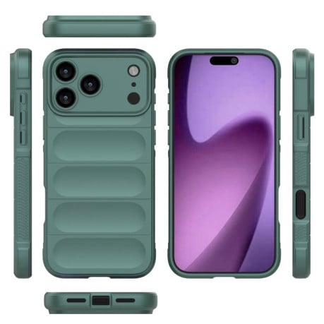 Силіконовий чохол Magic Flannel на iPhone 17 Pro Max - зелений