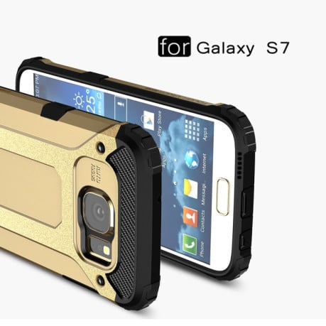 Протиударний чохол Rugged Armor на Galaxy S7/G930 - золотий