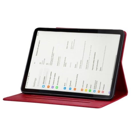 Чехол-книжка Cat Buckle Leather на Xiaomi Redmi Pad 2 - красный