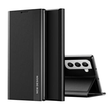 Чехол-книжка Electroplated Ultra-Thin для Samsung Galaxy S22 5G - черный