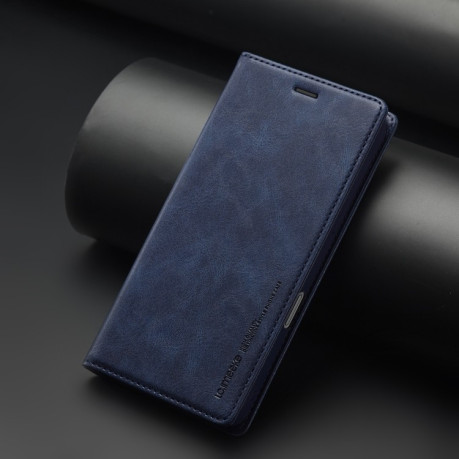 Чехол-книжка LCIMEEKE RFID для iPhone 16 Pro Max - синий