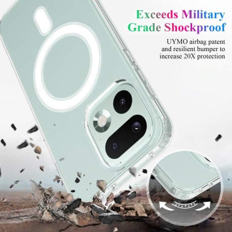 Чехол противоударный Acrylic MagSafe Clear PC Hybrid TPU на Realme 16 Pro+ 5G — прозрачный