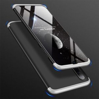 Чехол GKK Three Stage Splicing Full Coverage на Samsung Galaxy A50/A30s/A50s-темно-серебристый