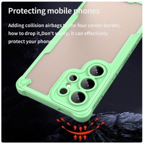 Протиударний чохол Armor Glaze PC Hybrid для Samsung Galaxy S25 Ultra 5G - зелений