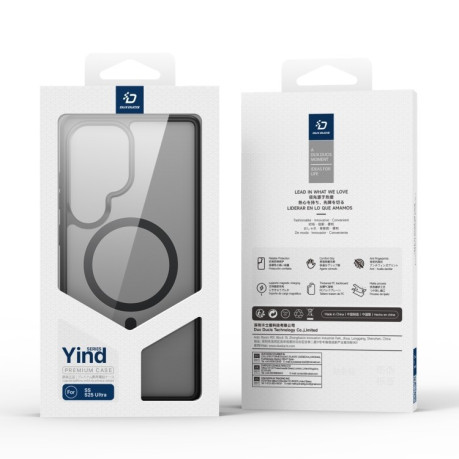 Чехол DUX DUCIS Yind Series MagSafe TPU Hybrid PC на Samsung Galaxy S25 Ultra 5G - черный