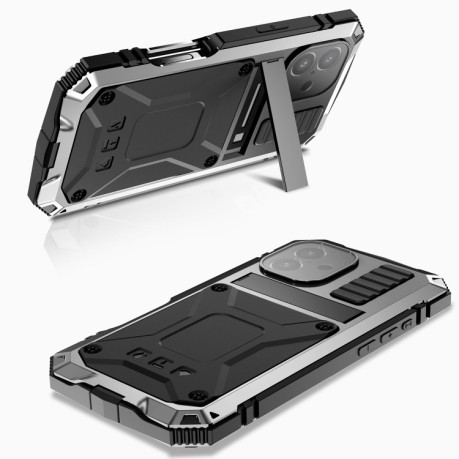 Протиударний чохол R-JUST Life Waterproof для iPhone 16 - сріблястий