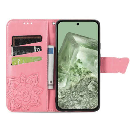 Чохол-книжка Butterfly Love Flower Embossed для Google Pixel 8a - рожевий