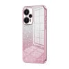 Ударозахисний чохол Gradient Glitter Powder Electroplated на Xiaomi Redmi Note 12 Turbo/Poco F5 - рожевий