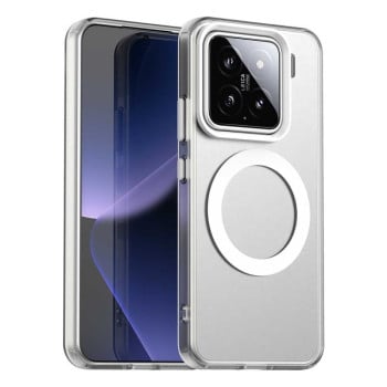 Противоударный чехол MagSafe Holder PC Hybrid для Xiaomi 15 - белый