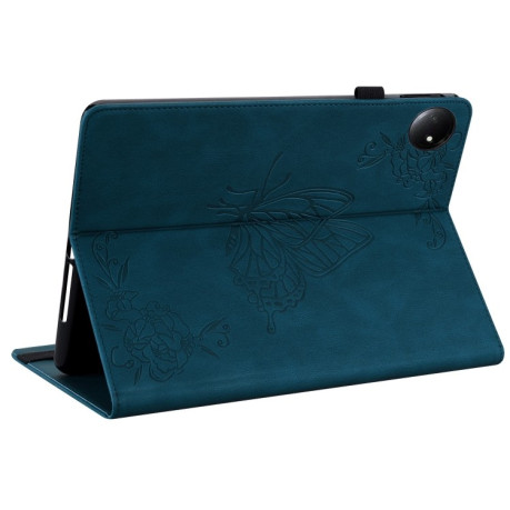Чохол-книжка Butterfly Flower Embossed Leather на Xiaomi Redmi Pad SE 8.7 - синій
