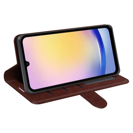 Чехол-книжка R64 Texture Horizontal Flip Leather для Samsung Galaxy A26 - коричневый