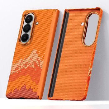 Чохол Sulada з кевларовою фактурою на Samsung Galaxy Fold8 Ultra 5G — чорний
