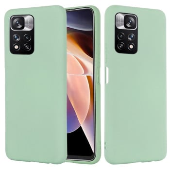 Чехол Solid Color Liquid Silicone на Xiaomi Redmi Note 11 Pro 5G (China)/11 Pro+ - зеленый