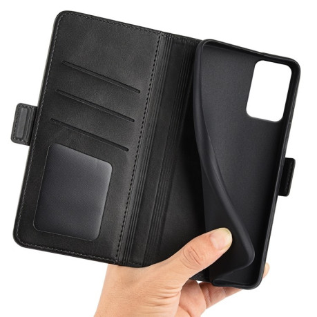 Чохол-книжка Dual-side Magnetic Buckle для Motorola Moto G85 5G - чорний