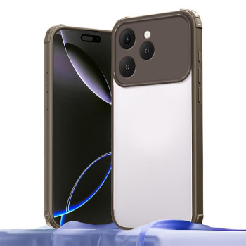 Чехол Four Corners Shield Shockproof TPU Hybrid PC на Tecno Spark 40 4G — коричневый