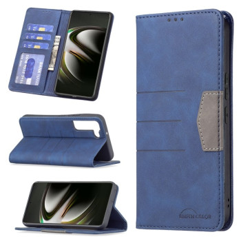 Чехол-книжка Magnetic Splicing для Samsung Galaxy S22 5G - синий