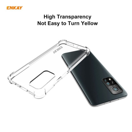 Защитный чехол ENKAY Clear + стекло 0.26mm 9H 3D Full Glue на Xiaomi MI 10T / 10T Pro - прозрачные