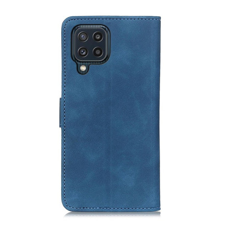 Чехол-книжка KHAZNEH Retro Texture на Samsung Galaxy M32/A22 4G - синий