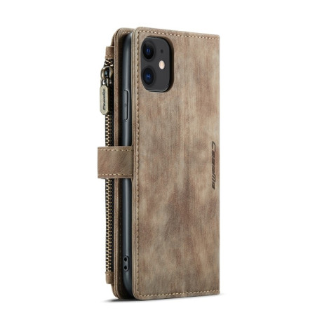 Шкіряний чохол-гаманець CaseMe-C30 для iPhone 11 - коричневий