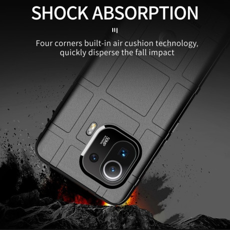 Противоударный чехол HMC Full Coverage Shockproof на Xiaomi Mi 11 Pro-синий