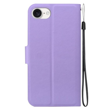 Чехол-книжка Voltage Side Buckle для iPhone 16e - фиолетовый