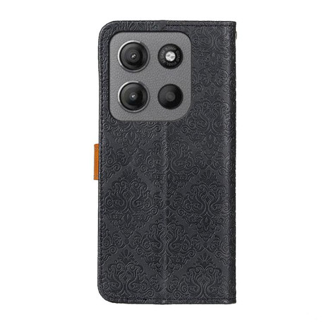 Чохол-книжка European Floral для Motorola Moto G15 4G/G05 - чорний